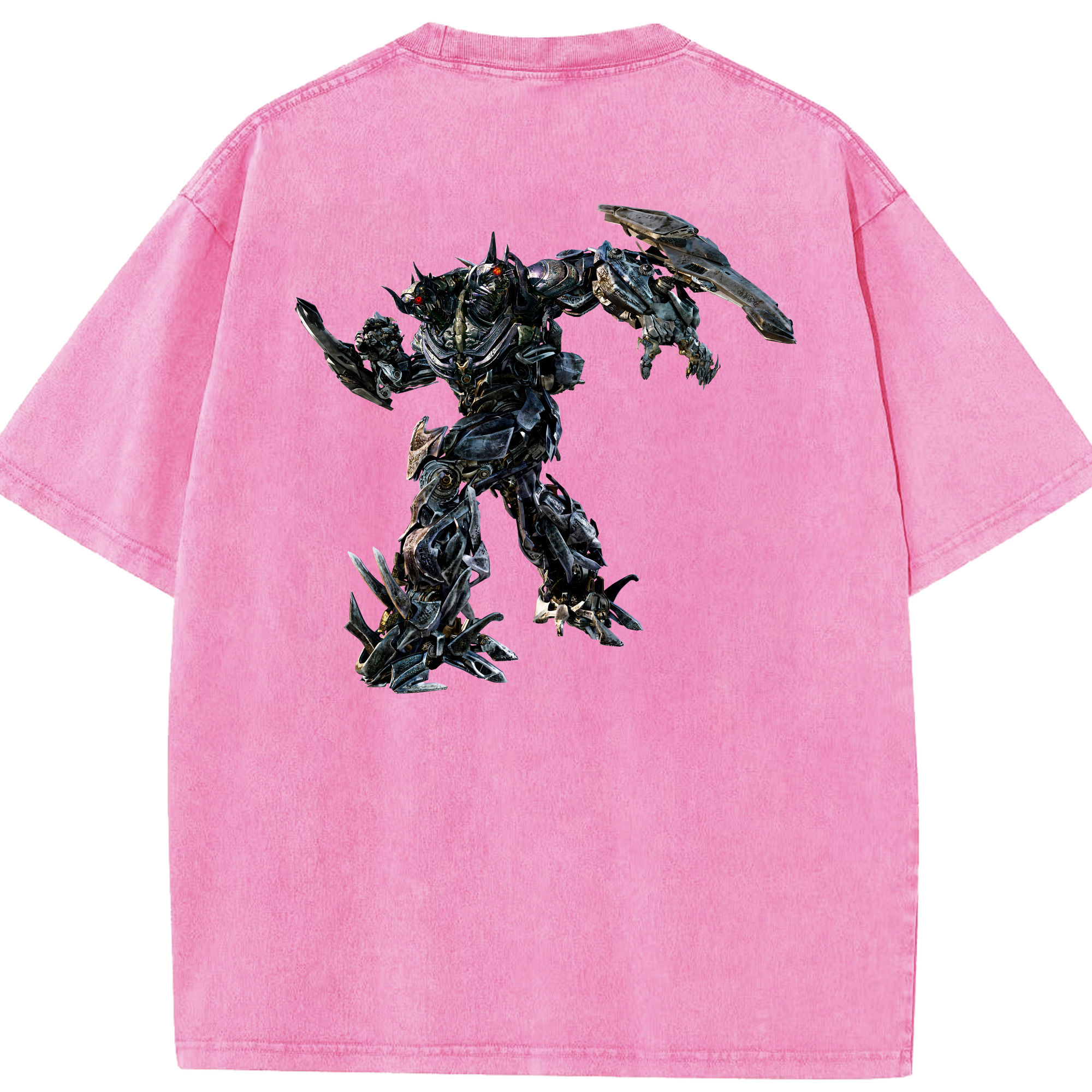 （画像用） Transformers トランスフォーマー 綿100% ヴィンテージ風 半袖Tシャツ（背面プリント）